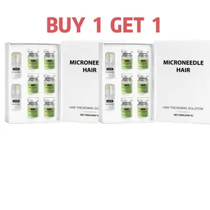 Buy 1 Get 1 Free Nourishing Hair Roller Serum with Ginger Root Oil, Peppermint Leaf Oil, Sophorolene, Vitamin E, Daily Scalp Care, 5ML X 6 Bottles, Hair Growth Serum