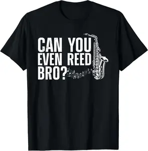 100% Cotton Funny Saxophone Design For Men Women Saxophone Player Reed T-Shirt