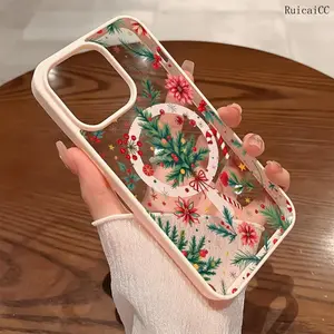 Premium Magnetic Phone Cases for iPhone11/12/13/14/15/16//17/Air/promax/Plus Christmas theme Christmas tree y2k cased MagSafe Ready, Anti-Fall, Springtok and Ultra-Thin Design | Perfect for Everyday Use Protector Screen Protector Aesthetic Resistance