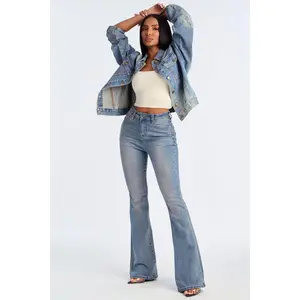 Classic Compression Sculpt Flare Jeans - Vintage Wash