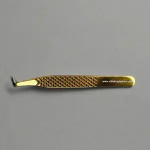 80 Degree Diamond Grip Mega Volume Tweezer for Eyelash Extensions - L Shape