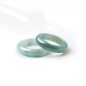 Skinny Jade Ring by  Minimalist - Green Crystal Stacking Ring - Natural Gemstone Ring - Boho Jewelry - Gift for Her