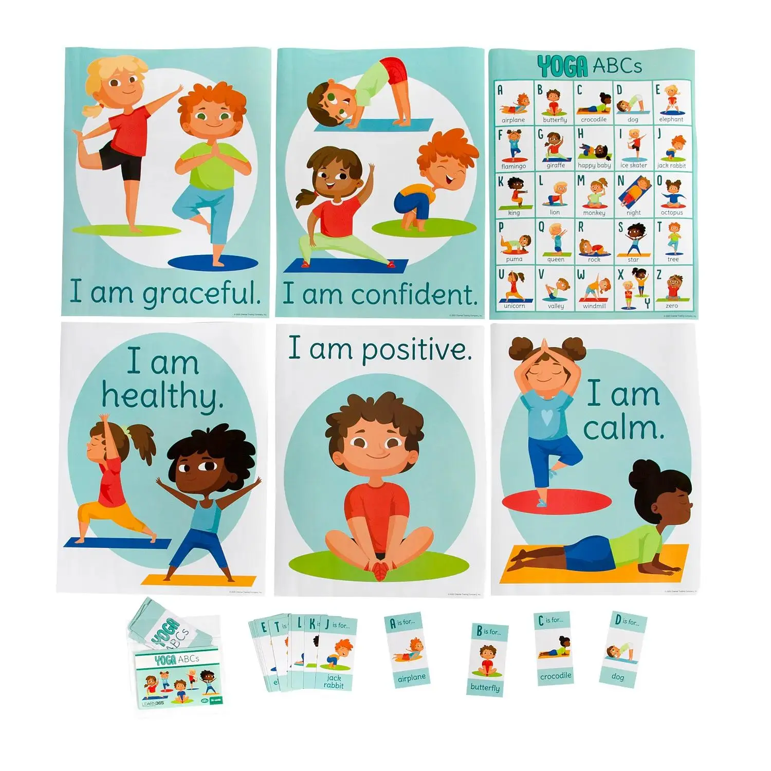 Fun Express Yoga ABCs Activity Cards - 33 Pc.