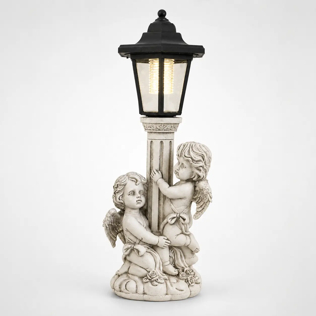 Solar Angel Garden Lantern - Solar Garden Lamps with Warm Light LED, Outdoor Home Decor Statue for Deck, Pathway, Garden Decor Lights