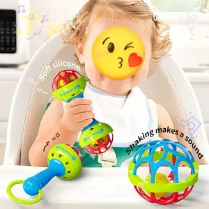 1/3 Piece Drum Bell Ball Toy Set Multiple Combinations Suitable for Toddlers and Teenagers Promotes Hearing Development and Has Certain Educational Effects, Allowing Them to Grow Happily