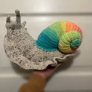 Giant Mystery Snail Decorative Plushie Amigurumi Figure Christmas Present