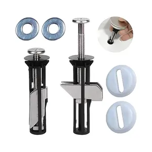 Universal Toilet Seat Bolt Kit Screws Quick Release Easy Install Toilet Seat Replacement Parts Toilet Cover Maintenance Fixing Accessories Bathroom Hardware