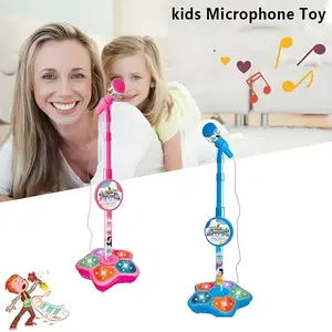 Microphone with Stand, Karaoke Songs, Musical Instrument Toys, Music Training & Educational Toys, Perfect Gift for Boys & Girls