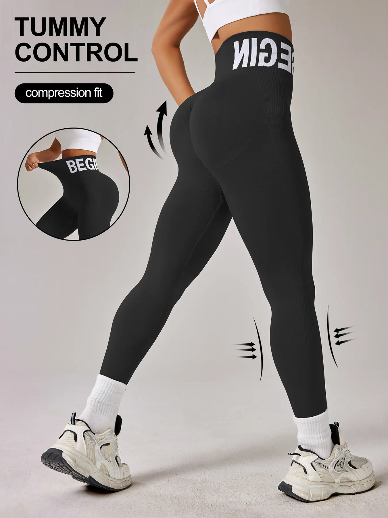 Seamless Knitted Peach Hip Women's Sports Tight Pants, Outdoor Yoga Running Fitness, Indoor Gym Weightlifting Tight Pants, Athleisure Fitness Leggings