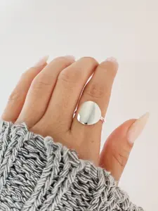 Sterling Silver Disc Ring