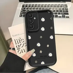 Phone case: Chrysanthemum Smile Warm Color Background New Black Phone Case for  Galaxy S25Ultra/S25Plus/S25/S25FE/S24Ultra/S24Plus/S24/S24FE/S23Ultra/S23FE/S23/S23+/S22Ultra/S22/S22+/S21Ultra/S21FE/S21/S21+/S20Ultra/S20FE/S20/S20+/A73/A72/A55/A54/A53
