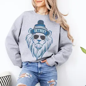 Detroit Football Sweatshirt, Lion Mascot, Detroit Football Shirt, Detroit Sweater, Sunday Football, Game Day Sweatshirt Sweatshirt, Hoodie, Comfort Colors