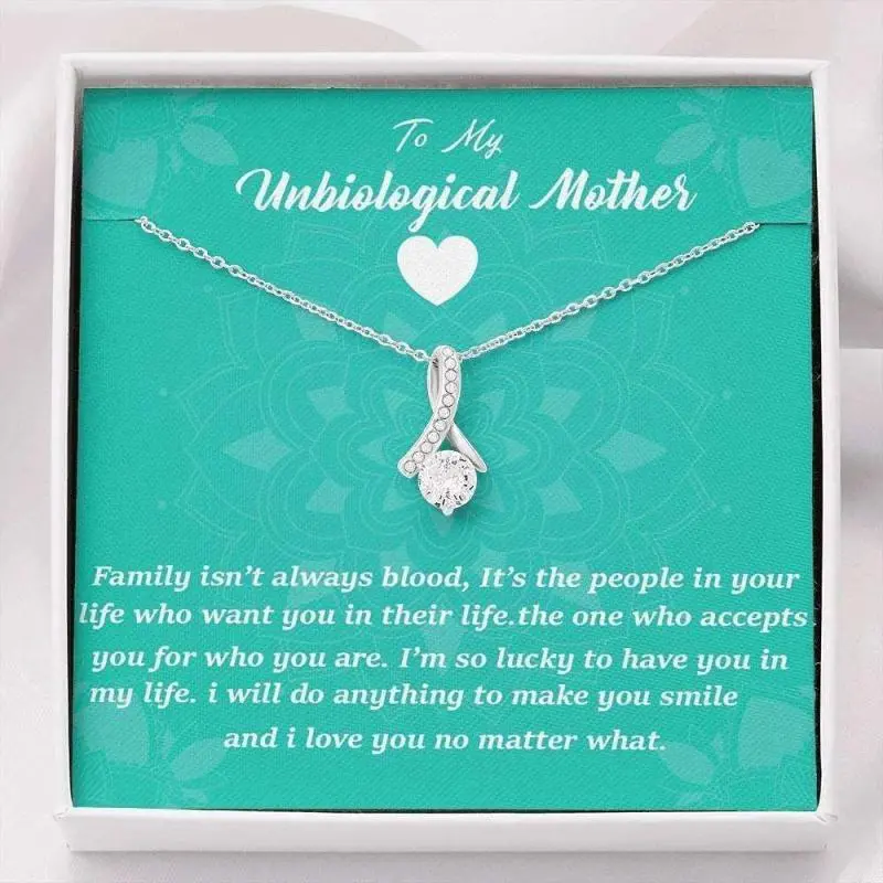 Mom Necklace, Stepmom Necklace, Step Mother Necklace, Gift For Stepmom, Gift For Her, Mother Daughter Necklace, Beautiful Necklace Gifts for Mom - Perfect Mother's Day Jewelry, Thoughtful & Meaningful Gift for Mother