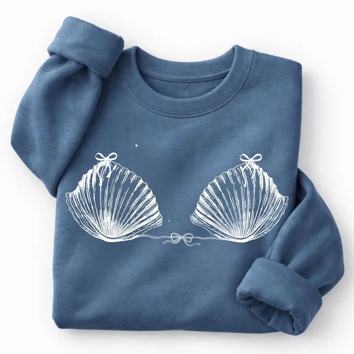 Vintage 90s Seashell Shirt/ Sweatshirt cean Lover Tee, Summer Trip TShirt, Mermaid Shirt, Preppy Coastal Aesthetic Tee, Coquette Bow Beach Shirt