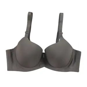 Large size bra smooth surface non-marking thin cup with steel ring adjustment type breast collection underwear
