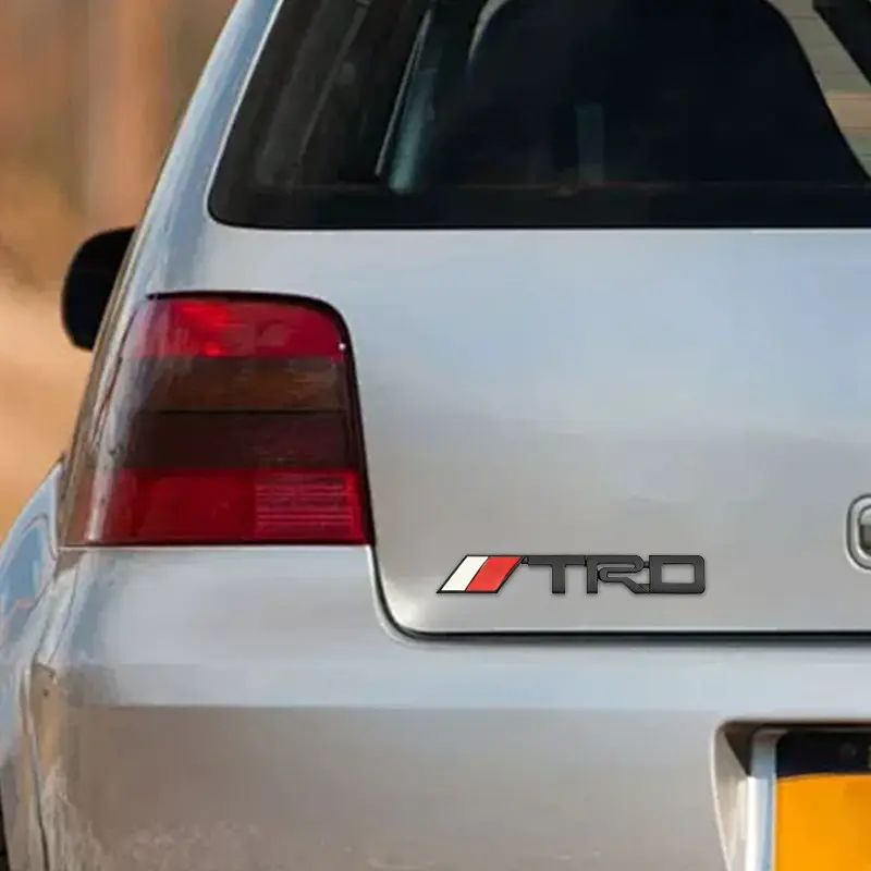 3D TRD Emblem Car Front Grille Trunk Rear Badge Sticker Car Decals Car Stickers Accessories For Toyota Supra Aygo Prado RAV4 Hilux Yaris Corolla 4Runner Camry Avalon Highlander