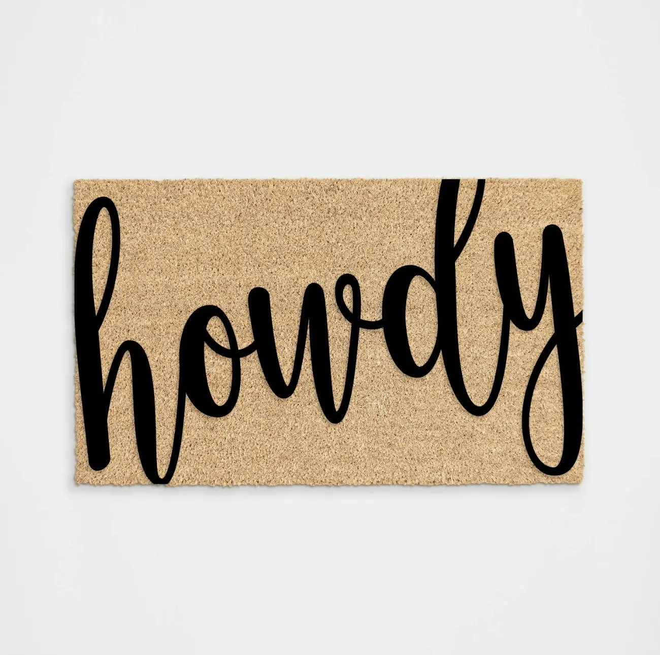 HOWDY Doormat - Welcoming Entryway Mat with "Howdy" Message for Home Decor and Practical Use