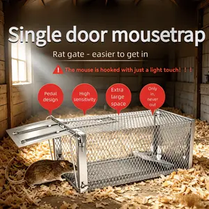 6-Pack Metal Mouse Traps, Reusable with One-Way Door, Indoor Outdoor Home Pest Control, Durable Rodent Capture Devices