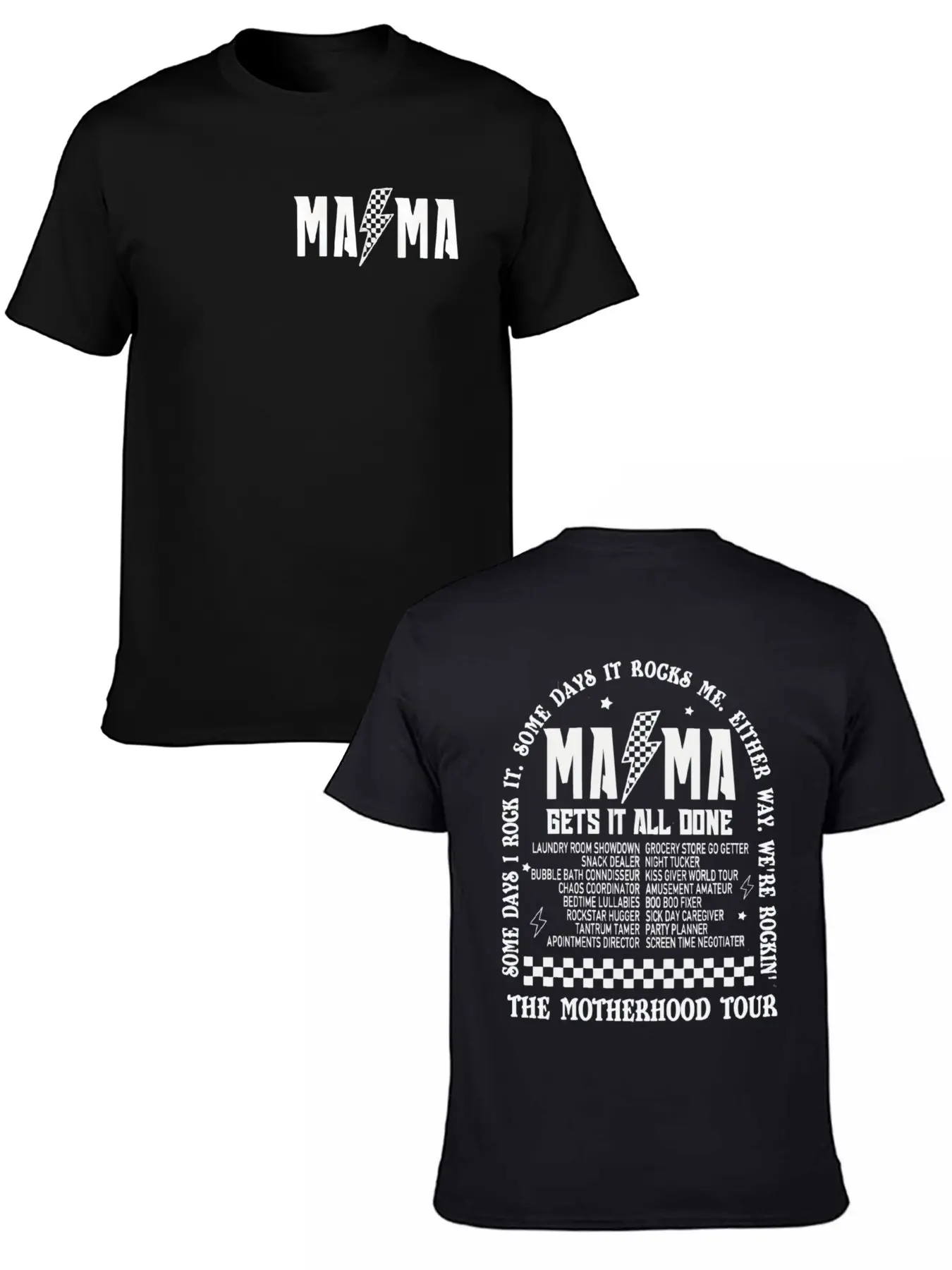 Mama T-shirt | Motherhood Tour Shirt | Retro Rock Concert Mama Tee | Mother's Day Shirt |  Motherhood Tee | Fun Mama Tee Casual Women