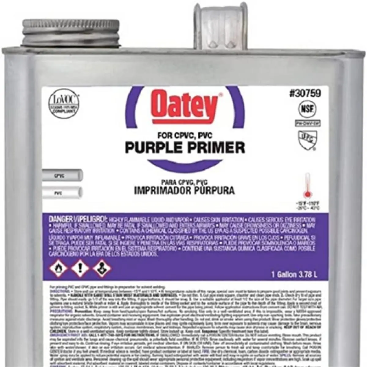 Oatey 30759 Purple Adhesive Primer, 1 gal - Automotive & Motorcycle Paint Care Accessory