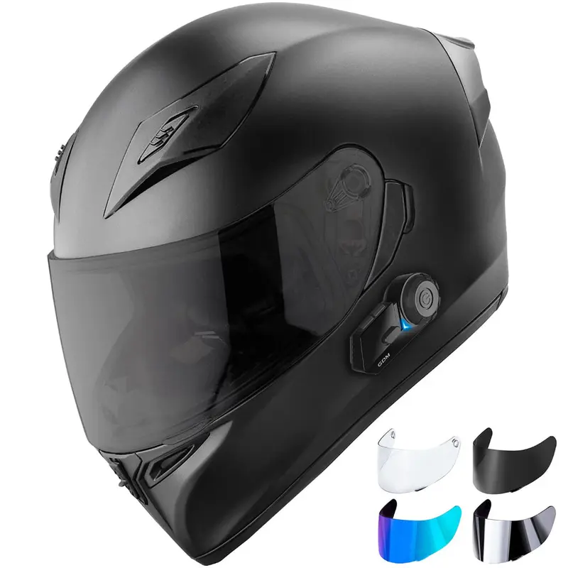 gdm dk-140 full face motorcycle helmet DK-630 Youth (Matte Black, Small) : Automotive allergenic nylon GDM Ghost Motorcycle Helmet with