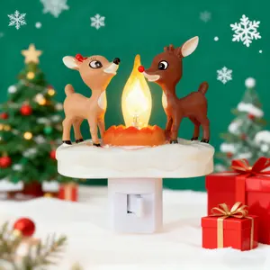 Deer Children's Nightlight, Campfire Flickering Nightlight, 3D Elk Design, Campfire Flickering, 110V Plug-in, Creating a Festive Atmosphere, Campfire Flickering campfire night  in  slicer
