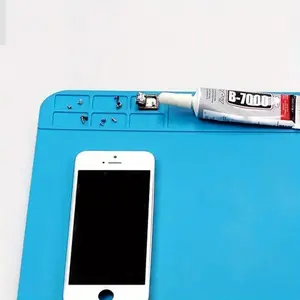 Anti-Static Repair Mat Insulated Heat Resistant Silicone Soldering Station Workbench Blue Color, Durable & Safe Maintenance Tool
