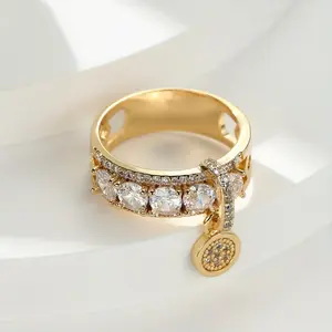 Vintage Minimalist Silvery Creative Disc Ring, Simple Golden Creative Disc Ring, April Birthstone Ring, May Birthstone Ring, September Birthstone Ring, A Gift for Your Loved One. bracelet stack friendship bracelets italian charm bracelet