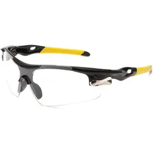 Pickleball Protective Eyewear Clear Lens Sports Goggles Adjustable Strap Anti-Fog Safety Glasses for Indoor & Outdoor Play