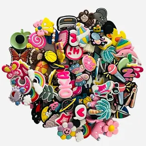 Bedroom Soft Comfort Random Shoe Charms for Girls Cartoon Cute PVC Shoes Accessories Charms Decor Footwear