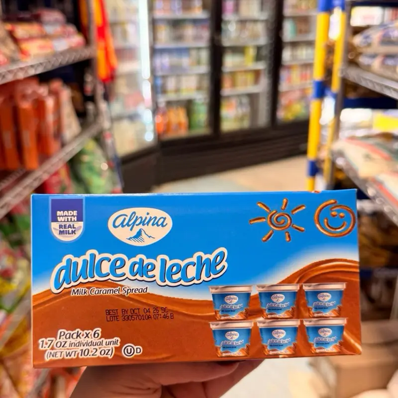 Alpina Dulce de Leche en pk6 y Trainas Snack