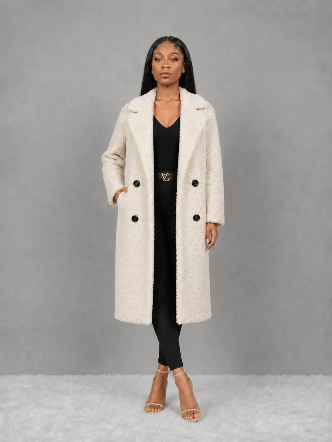 2026 Winter Women Long Faux Lamb Fur Coat Thick Warm Fluffy Teddy Coat Eco Friendly Plush Shearling Overcoat Casual Fashion Outerwear