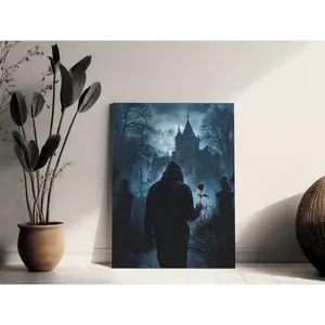 Zade Meadows Haunting Adeline Wall Art, Wall Decor, Library Art, Cat and Mouse, MMC, Dark Romance, Literary Art, Z, Retro Styles