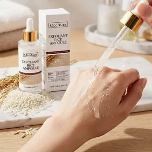 OceAura Rice Moisturizing Exfoliant 100ml | Gentle No-Scrub Exfoliation | With Rice Bran Water & Niacinamide | Softens & Brightens Skin | For All Skin Types