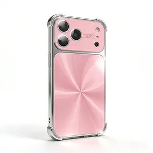 Quad-corner Drop-proof CD-texture Case Cover for iPhone 17 pro max 16 15 14 13 pro max 17air 17pro 16pro 15pro phone case