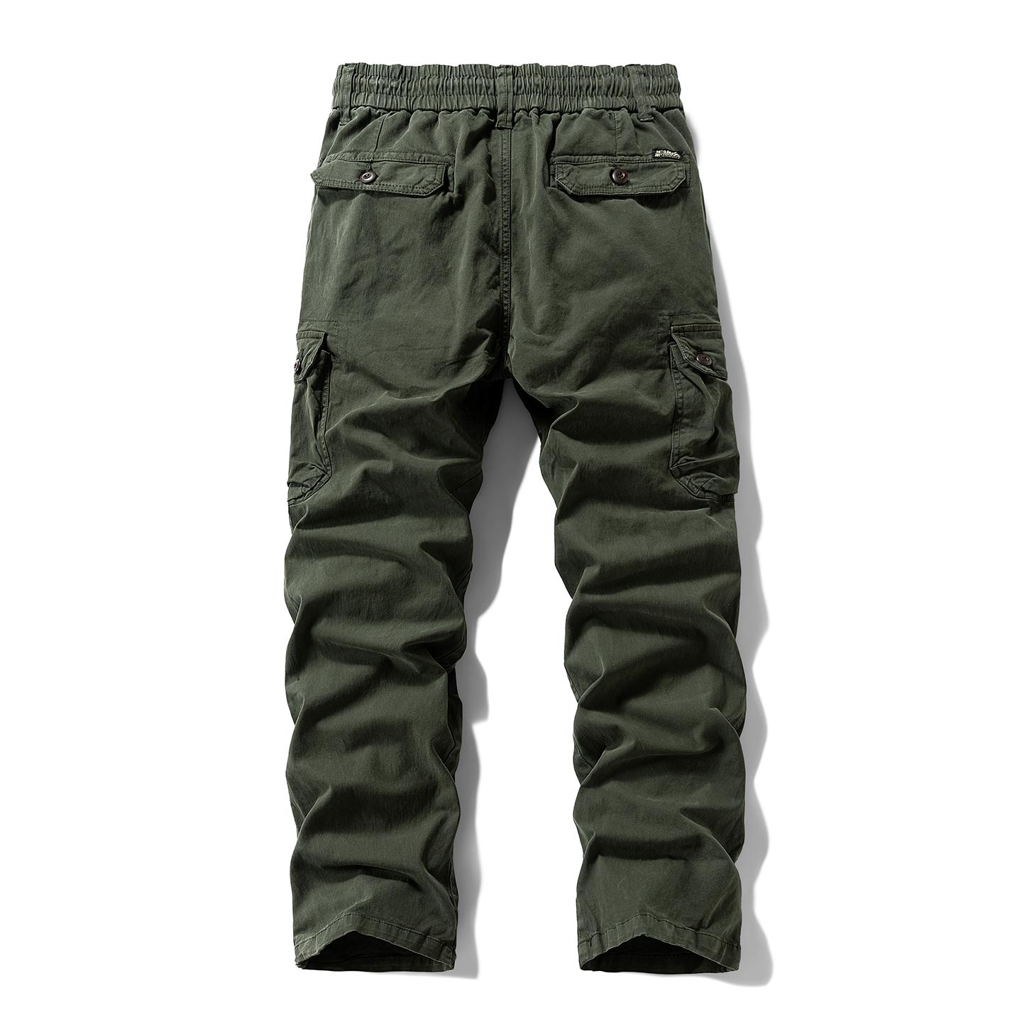 Washed Vintage Loose Tapered Work Pants - Classic Fit, Versatile for Work & Casual, Unique Vintage Wash Finish