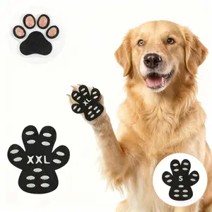 20PCS Dog Paw Protectors Non-Slip, Self-Adhesive Disposable Dog Booties for Hardwood Floors, Anti-Slip Paw Grips for Small Medium Large Dogs Indoor Traction Socks Alternative, Protect Furniture & Floors