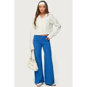 Wide Leg Foldover Pants Wide Leg Foldover Pants