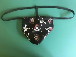 Mens PIRATE Halloween Costume Skulls Crossbones Gstring Thong Male Underwear Cotton Menswear Matching Sexy