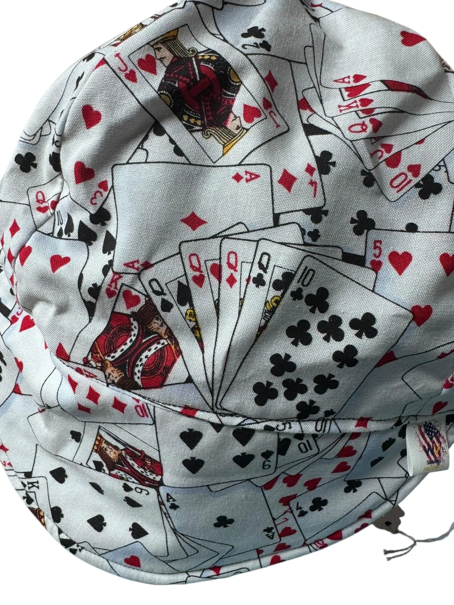 Deck of Cards Welding Cap - Solid Color Mens Graphic Patch Hat, High-Quality Statement Cap for Casual Outfits, Casual Outfits Cap, Mens Hats