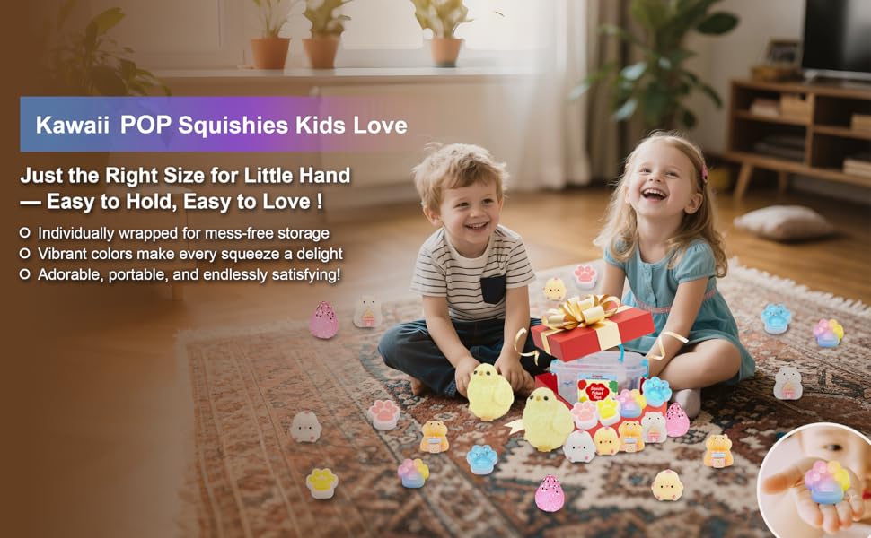 10 Pack Taba Squishies with Toy Box & Cute Stickers, Kawaii Squishy Stress Relief Toys Party Favors for Kids 4-8 8-12, Squishy Sensory Fidget Toys for Kids Birthday Xmas Gifts for Girls&Boys