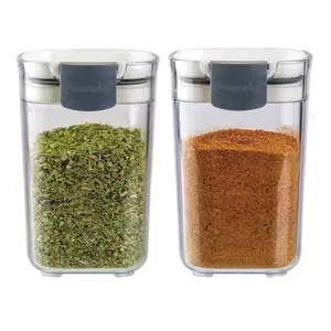 ProKeeper Seasoning & Spice Storage Containers – Airtight, Clear, 2-Pack