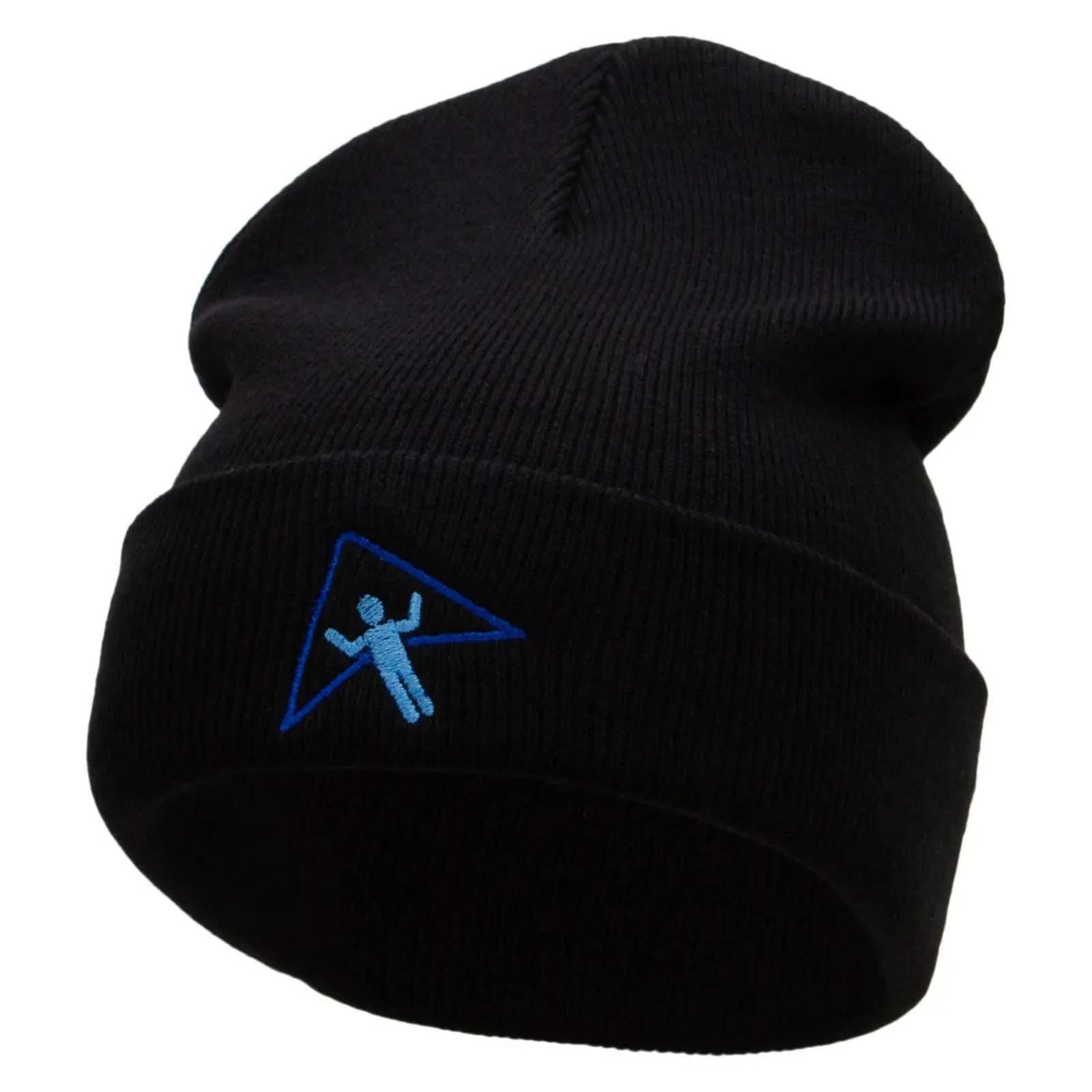 Extreme Heights Embroidered 12 Inch Long Knitted Beanie