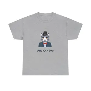 Mr. Cat Dad T-Shirt – Cat Dad Logo Tee
