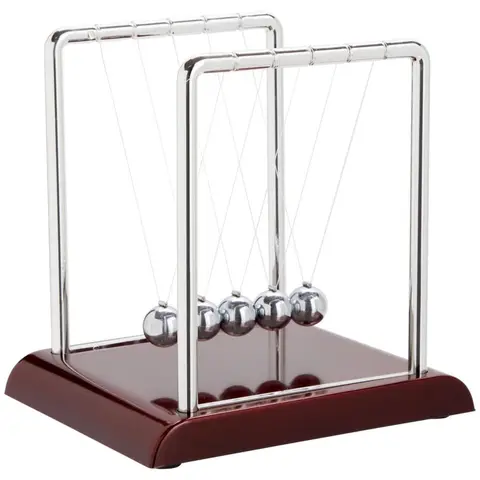 Swing Ball, Round 1 Count Fun Science Physics Learning Accessories, Stress Relief Tabletop Ornament for Office Home School Decoration, Visual Learning Tools