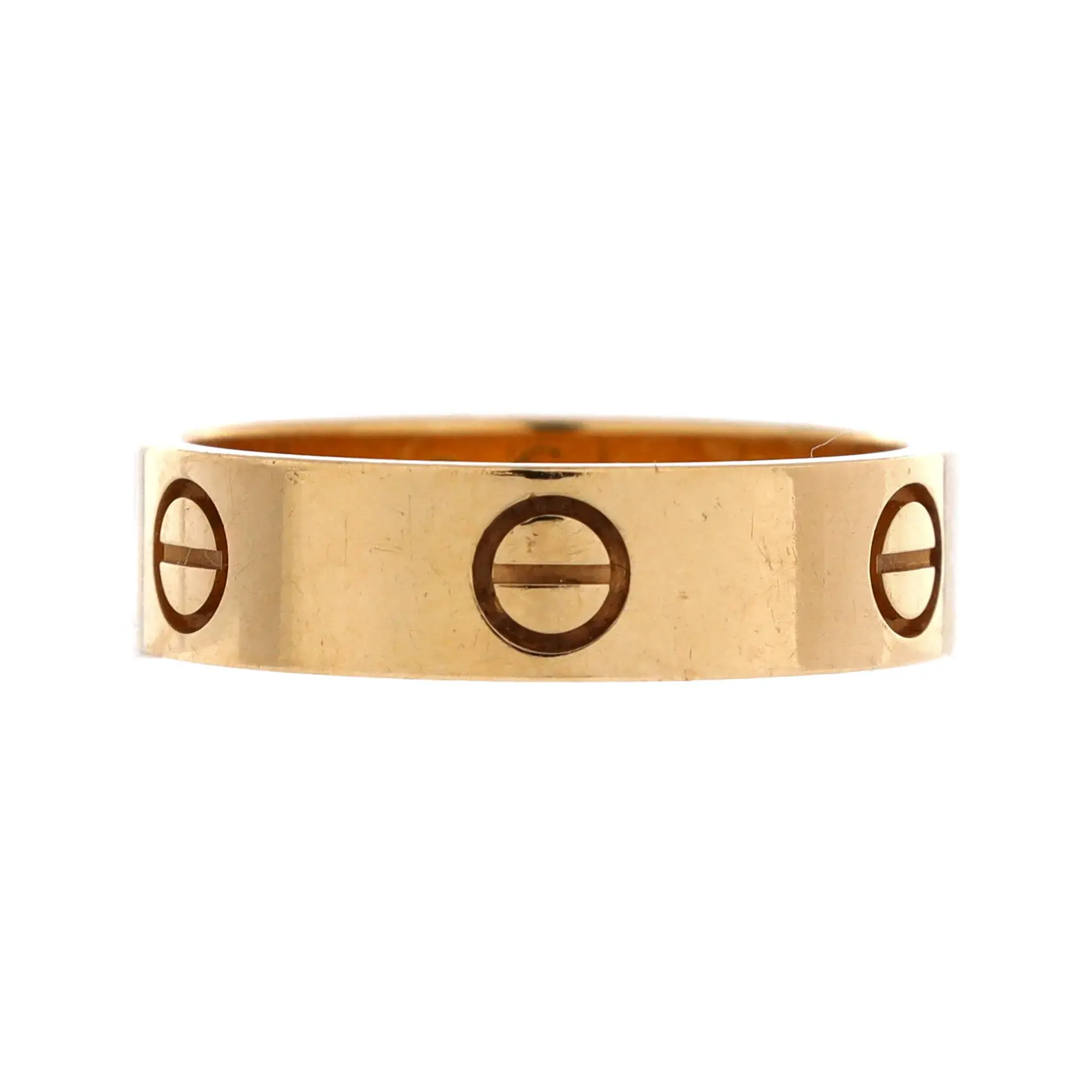 Pre-owned Cartier Love Band Ring 18K Yellow Gold by Rebag
