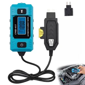 Automotive  Circuit Fault Probe Tester - Portable Auto Current Tester for Parasitic  Drain Fuse Draw - 20A 48V 0.01A to 19.99A High-Precision Checker with LED Display Front Lighting