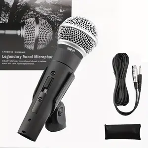 SM58 Dynamic Microphone-Legendary live stage microphone with noise shield (including cable and portable case), suitable for singing, podcasting, speech, karaoke and other scenes.Compatible with smart phones, mixers and conference systems, durable and rel
