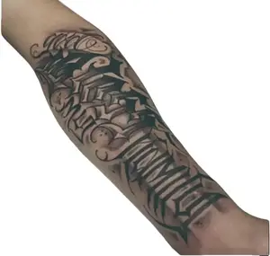 fake tattoo sleeve Herbal Juice Tattoo Stickers: Fashion-Forward, Realistic, Waterproof, and Scratch-Resistant