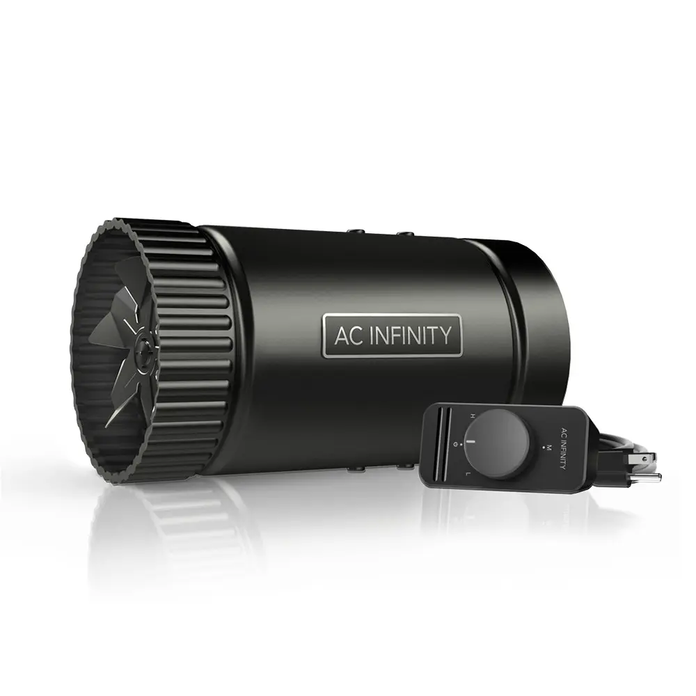 RAXIAL S4, Inline Booster Duct Fan 4" with Speed Controller